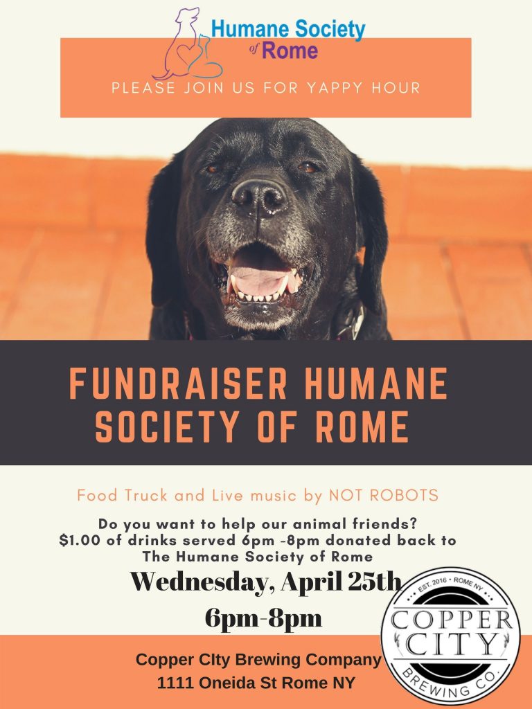 CCBC Yappy Hour @ Copper City Brewing Company | Rome | New York | United States